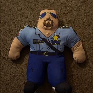Big Boss Man Stuffed Toy - Blue and Tan